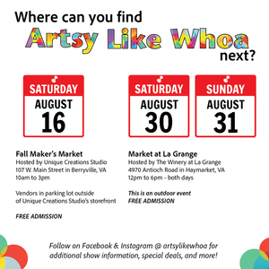 August 2025 Craft Show Dates