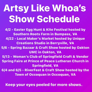 Show Schedule 2023 - April, May and June