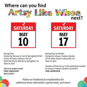 May 2025 Craft Show Dates