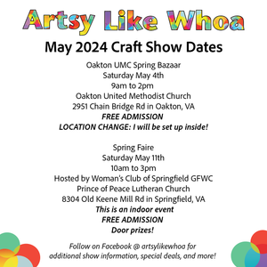 May 2024 Craft Show Dates