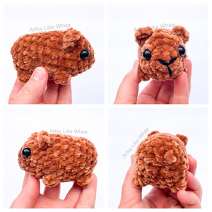 Crocheted Plushie - Mini Guinea Pigs - Amigurumi- Ready to Ship