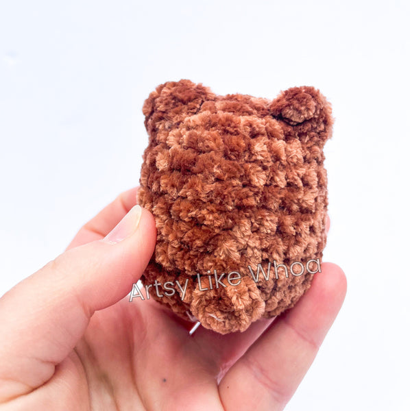 Mini Brown Bears - Crocheted Toy/Plushie - Ready to Ship