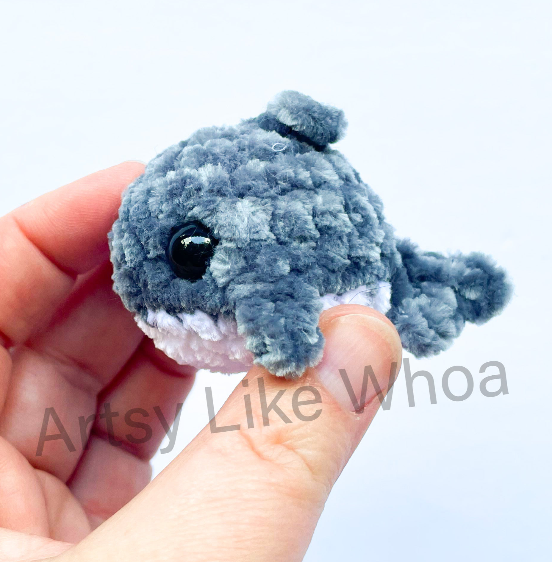 Mini Sharks - Crocheted Toy/Plushie - Amigurumi - Various Colors Available - Ready to Ship