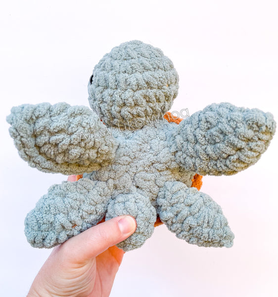 Turtle Plushie - Crocheted Toy - Ready to Ship