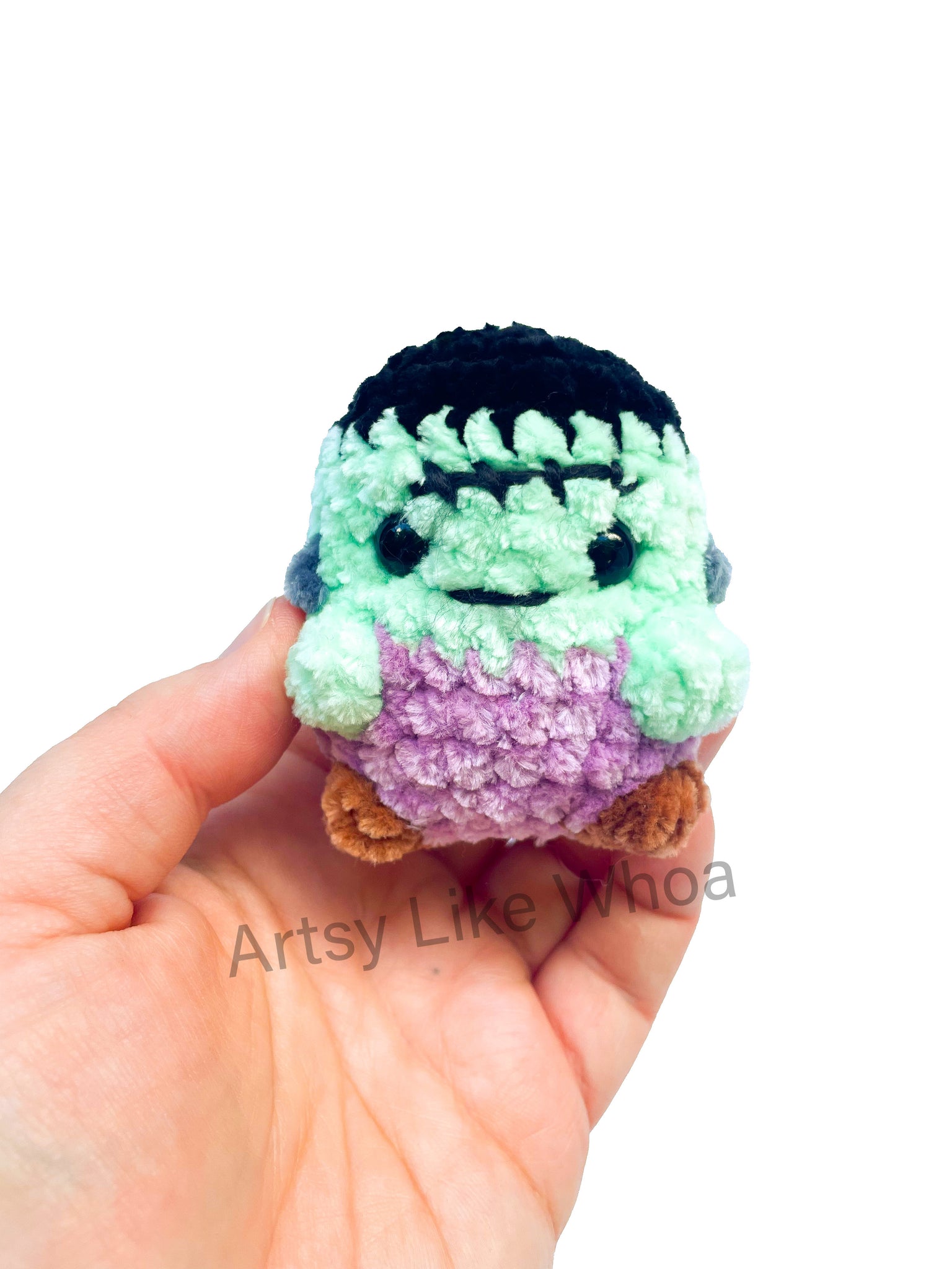 Mini Chubby Frankie - Crocheted Plushies - Amigurumi - Ready to Ship