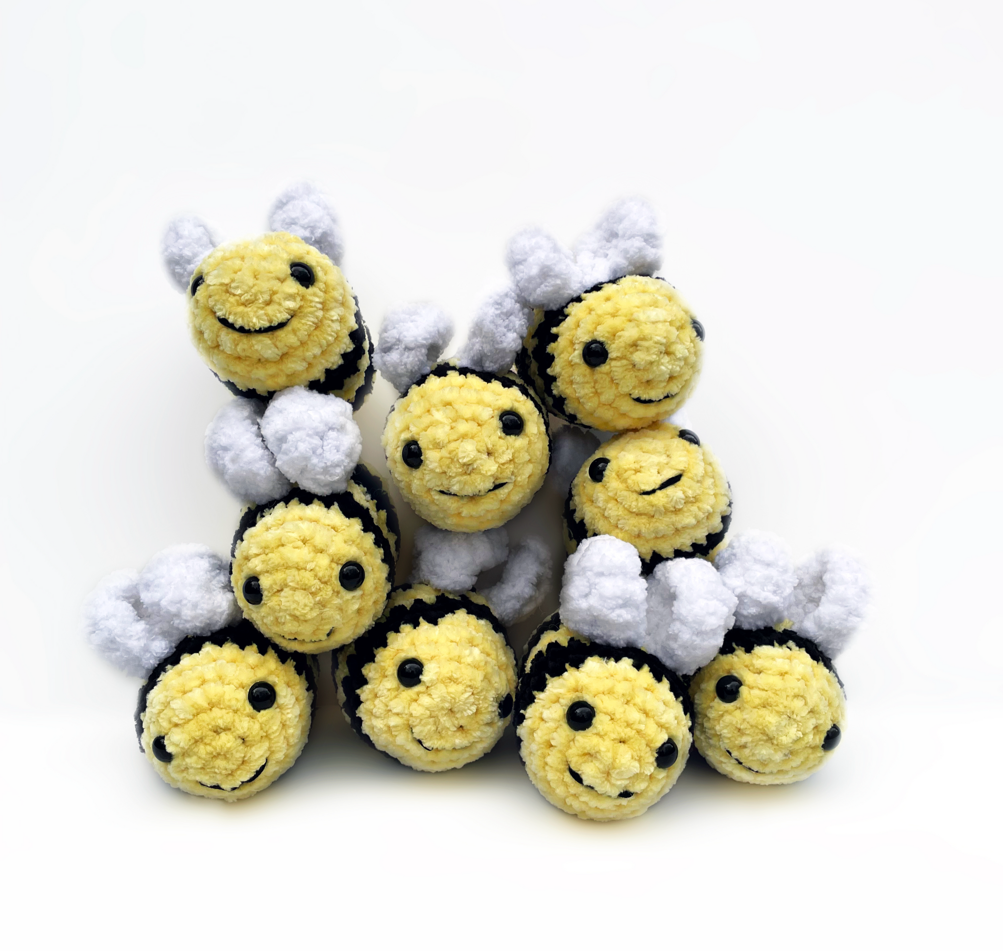 Bee Plushie - Crocheted Toy - Ready to Ship