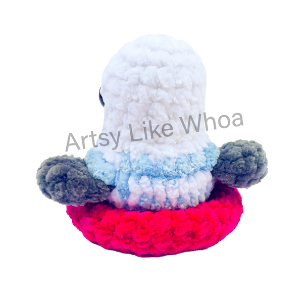 Seagull in a Floatie - Crocheted Toy - Amigurumi - Ready to Ship