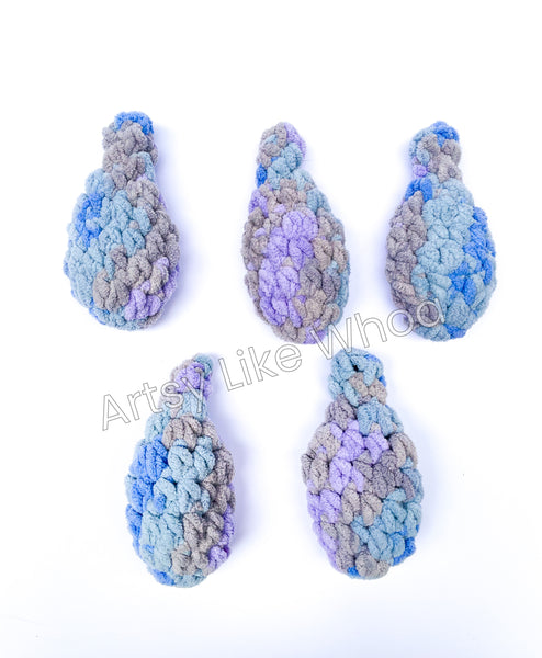 Reusable Crocheted Water Balloons - Set of 5 - Eco-Friendly Solution to One-Time Plastic - Machine Washable - Ready To Ship