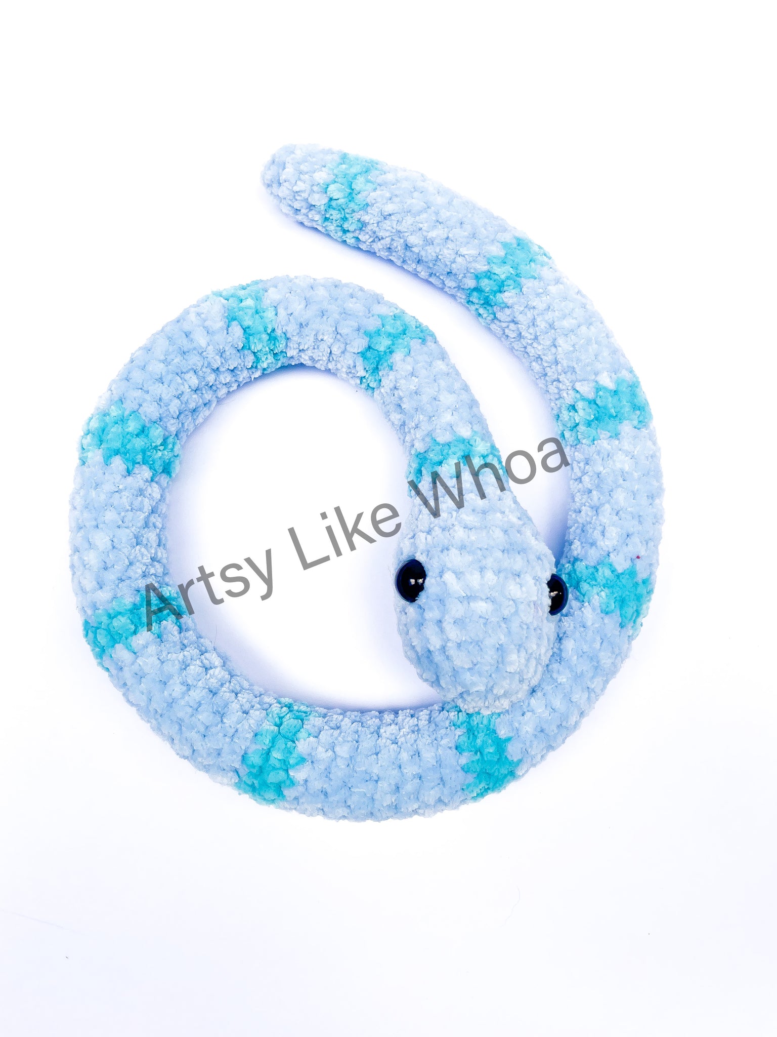 Snake - Crocheted Plushie - Amigurumi Toy - Various Colors Available - Ready to Ship
