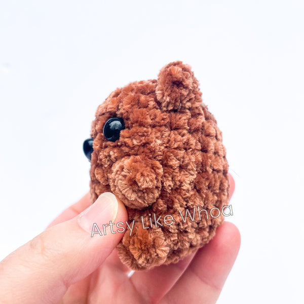 Mini Brown Bears - Crocheted Toy/Plushie - Ready to Ship