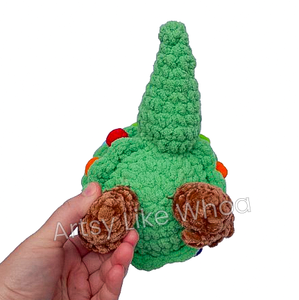 Tree-Rex - Crocheted Dinosaur T-Rex Christmas Plushie - Ready to Ship