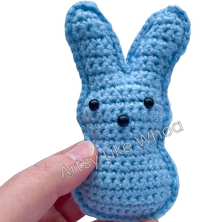 Marshmallow Bunny Plushie - Crocheted Toy - Amigurumi - Various Colors Available - Ready To Ship