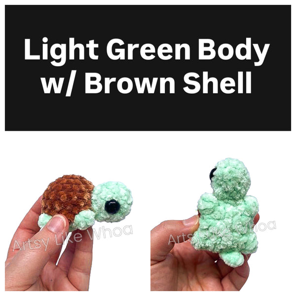 Mini Turtles - Crocheted Toy/Plushie - Amigurumi - Various Colors Available - Ready to Ship