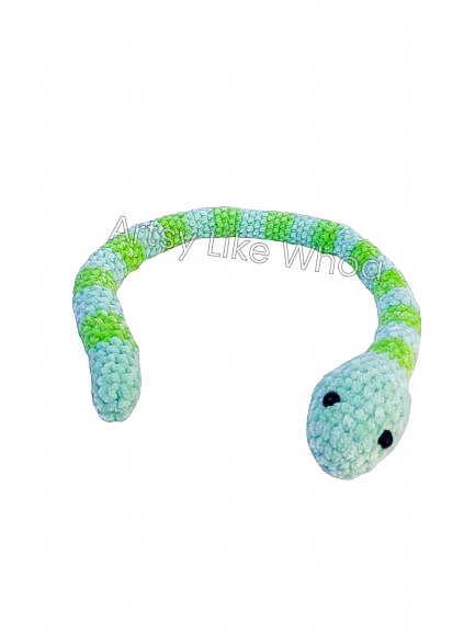 Snake Plushie - Crocheted Toy - Ready to Ship