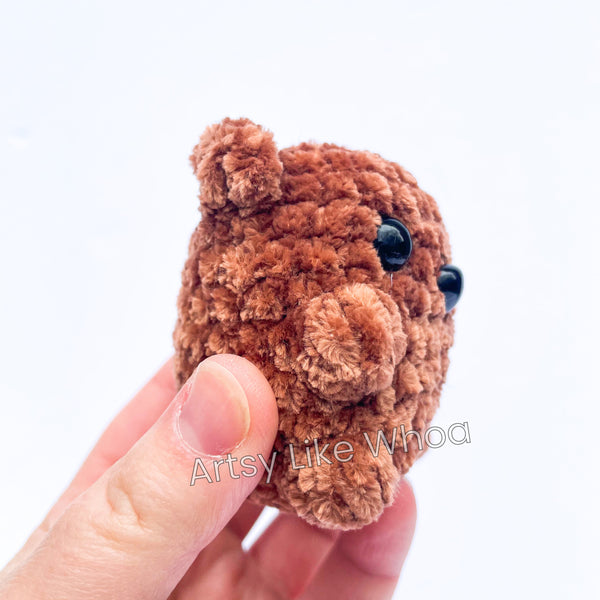 Mini Brown Bears - Crocheted Toy/Plushie - Ready to Ship