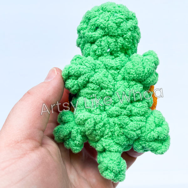 Medium Sized Turtle Plushie - Crocheted Plushie Toy - Amigurumi - Ready to Ship
