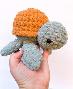 Turtle Plushie - Crocheted Toy - Ready to Ship