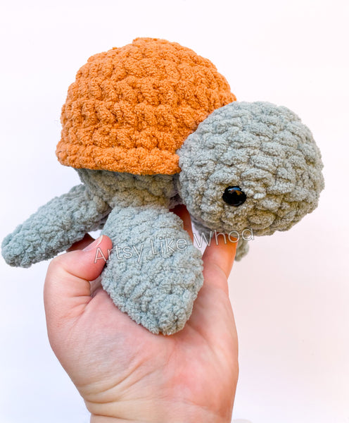 Turtle Plushie - Crocheted Toy - Ready to Ship