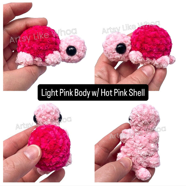 Mini Turtles - Crocheted Plushies - Amigurumi - Various Colors Available - Ready to Ship