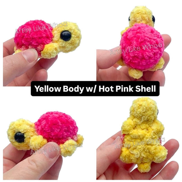 Mini Turtles - Crocheted Toy/Plushie - Amigurumi - Various Colors Available - Ready to Ship