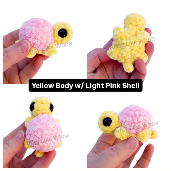 Mini Turtles - Crocheted Toy/Plushie - Amigurumi - Various Colors Available - Ready to Ship