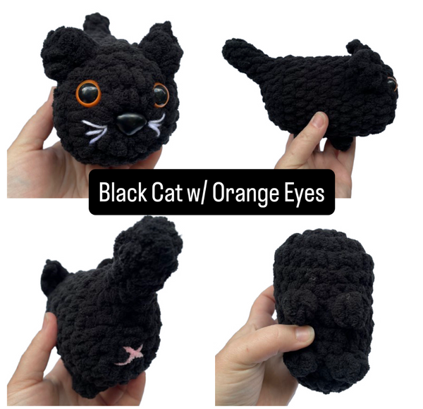 “Loaf” Cat - Crocheted Plushie Toy - Amigurumi - Various Colors Available - Ready to Ship