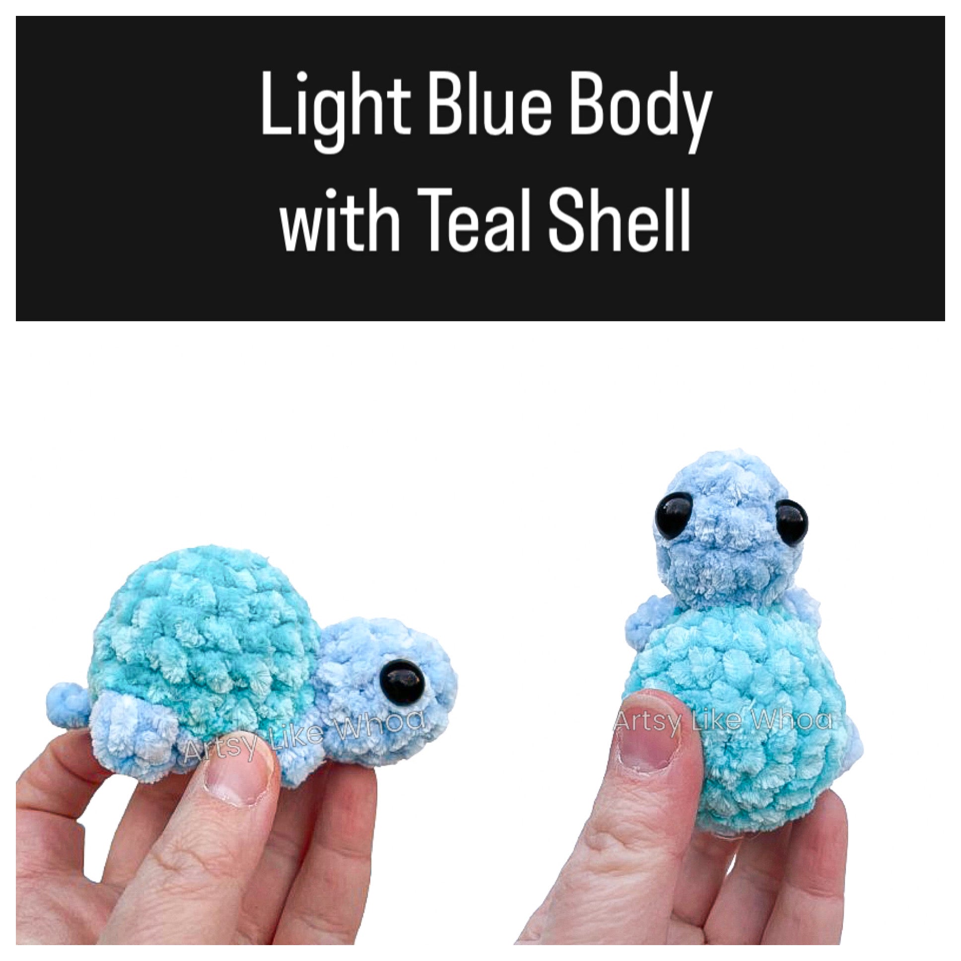 Mini Turtles - Crocheted Toy/Plushie - Amigurumi - Various Colors Available - Ready to Ship