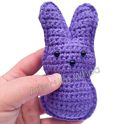 Marshmallow Bunny Plushie - Crocheted Toy - Amigurumi - Various Colors Available - Ready To Ship