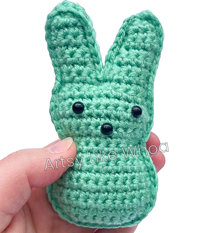 Marshmallow Bunny Plushie - Crocheted Toy - Amigurumi - Various Colors Available - Ready To Ship
