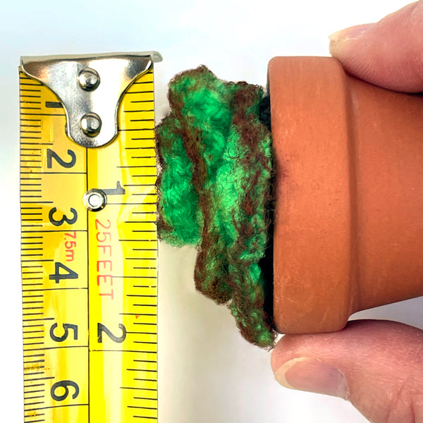 Decorative Succulent Plant - 2.25" Tall - Neon Green with Red Painted Edges - Ready to Ship