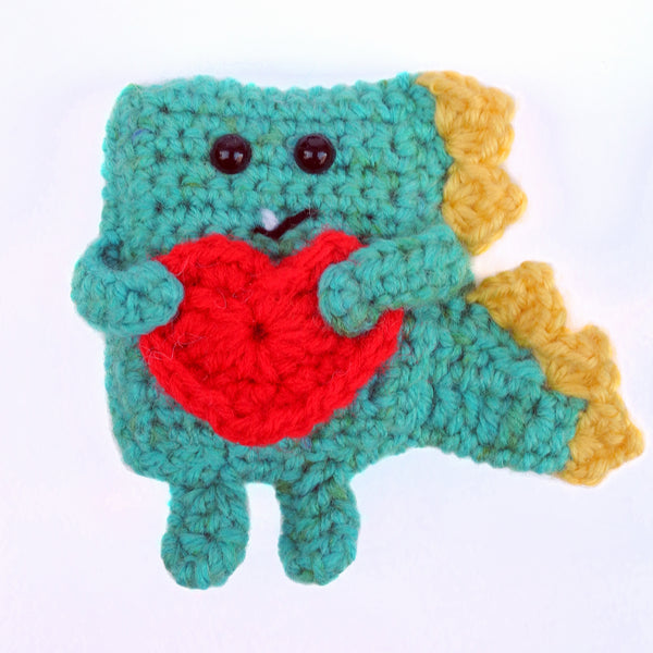 Valentine Gram - Dinosaur - Love Note/Candy/Lollipop Holder - Ready To Ship