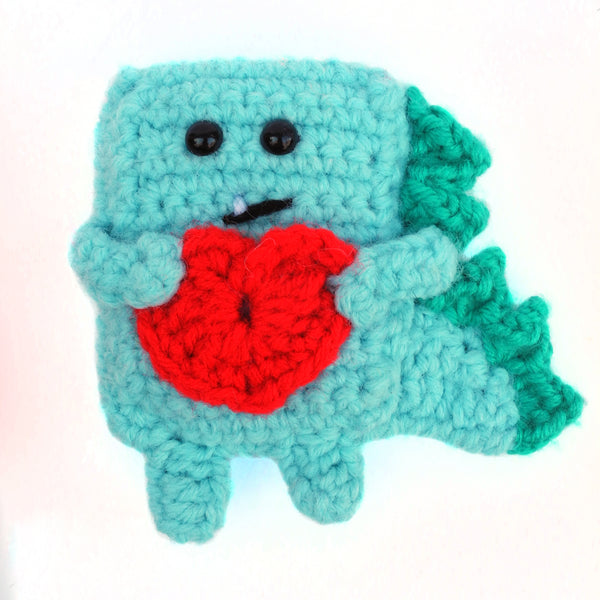 Valentine Gram - Dinosaur - Love Note/Candy/Lollipop Holder - Ready To Ship