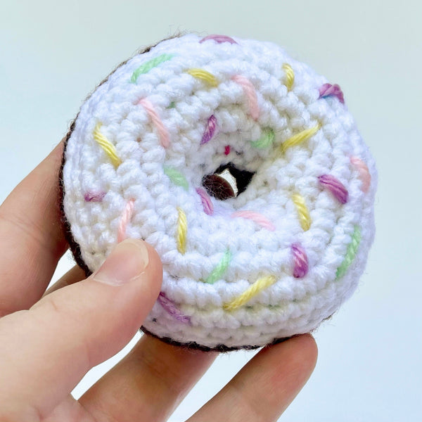 Mini Crocheted Donuts - Amigurumi Play Food - Ready To Ship