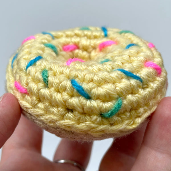 Mini Crocheted Donuts - Amigurumi Play Food - Ready To Ship